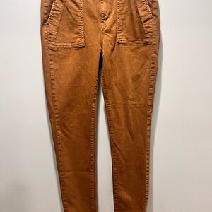 American Eagle Next Level Hi Rise Jeggings Womens Denim Brown Jeans, 10 Regular‎